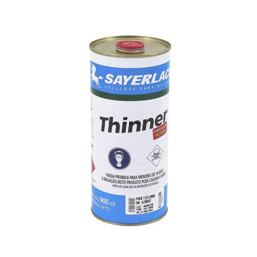 Thinner diluente 900 ml secagem rápida - Sayerlack