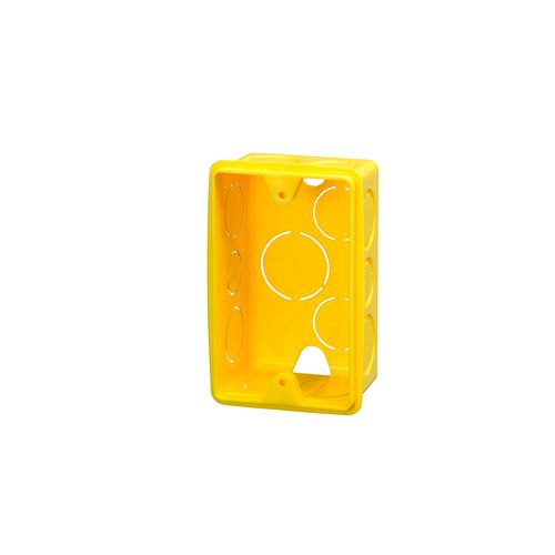 Caixa retangular 4X2 eletroduto flexível corrugado amarelo - Krona