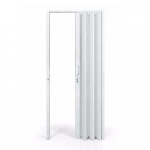 Porta sanfonada 80 cm PVC branca - Fortlev