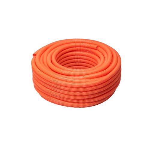 Tubo corrugado 32mm/50m reforçado PVC laranja - Krona