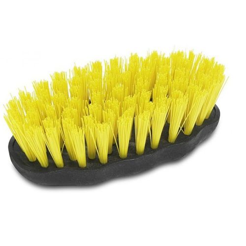 Escova para lavar 12,4X6,3 cm multiuso plástica amarelo/preto - Roma