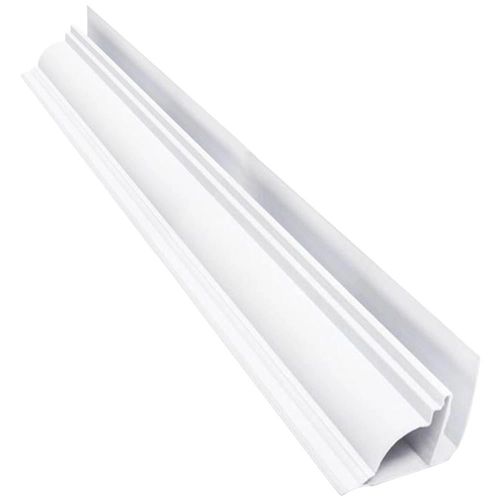 Rodaforro tipo F 6 m PVC Design branco - Fortlev