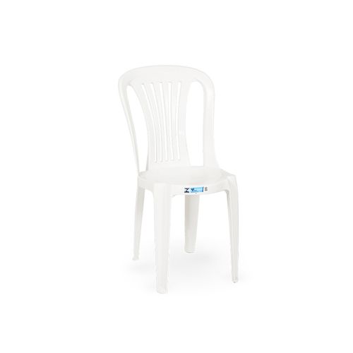 Cadeira sem braço 87X39X38,5 cm bistrô virgem polipropileno branca - IBAP