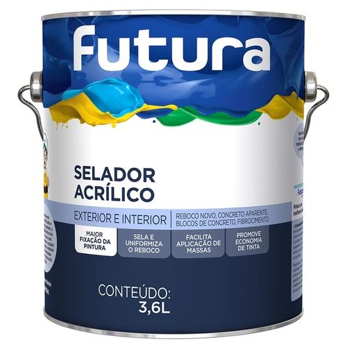Selador acrílico 3,6 l incolor - Futura