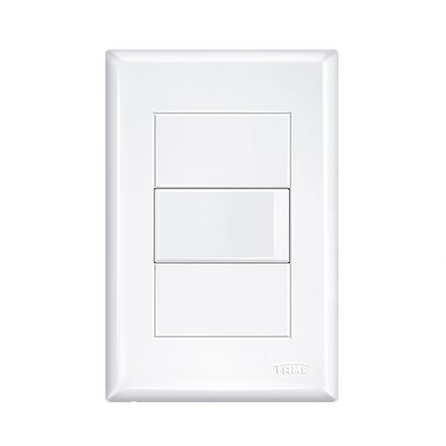 Interruptor simples 16A com placa evidence branco - Fame