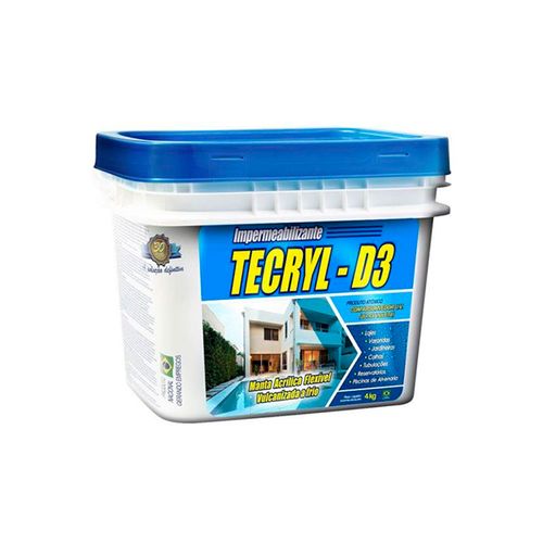 Revestimento impermeabilizante 4 kg D3 azul - Tecryl