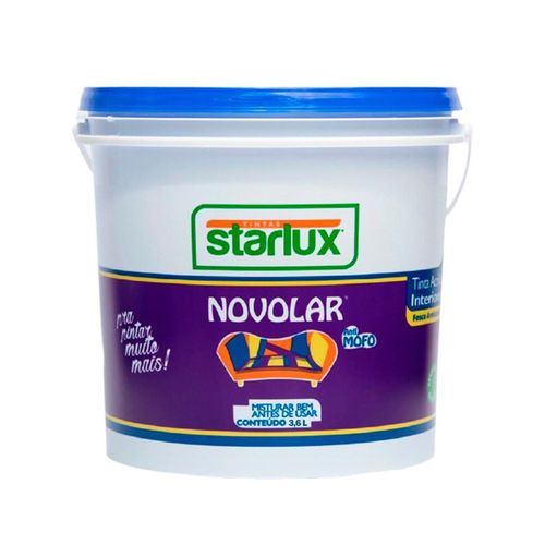 Tinta acrílica 3,6 l novolar branco neve - Starlux