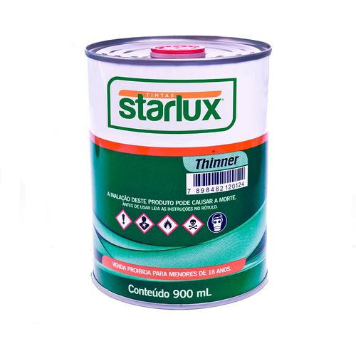 Thinner para limpeza 900 ml incolor - Starlux