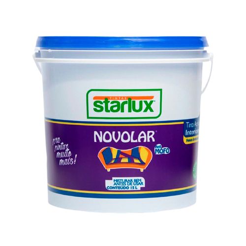 Tinta acrílica 15 l novolar amarelo canário - Starlux