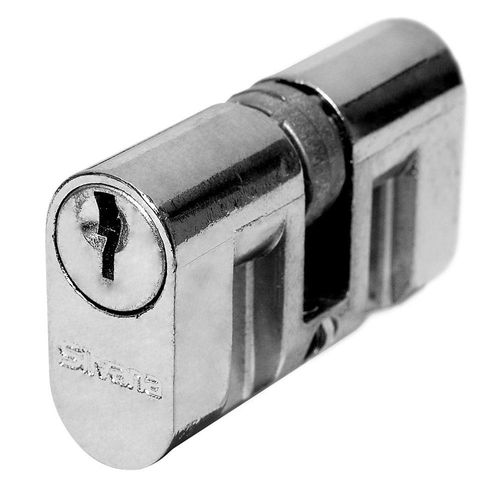 Cilindro para fechadura 48 mm niquelado com cartela cromado - Silvana
