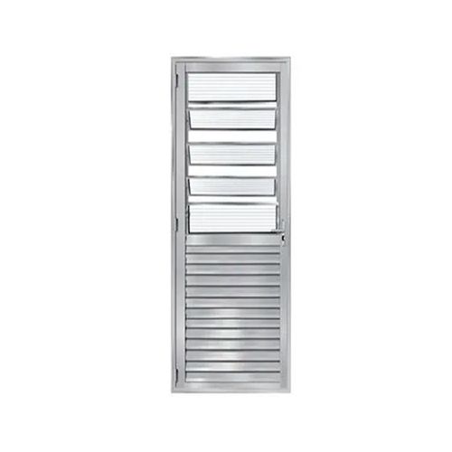Porta basculante 0,8X2,10 m aluminio natural prata - Fênix