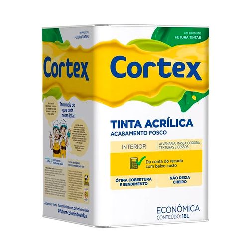 Tinta acrílica cortex 18 l econômica inox - Futura