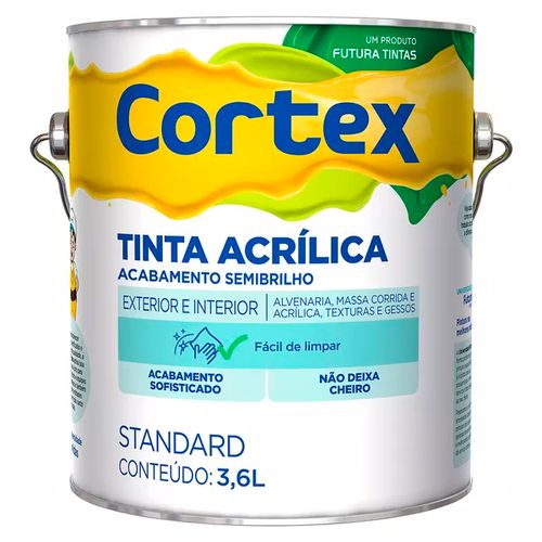 Tinta acrílica cortex 3,6 galão semibrilho areia - Futura